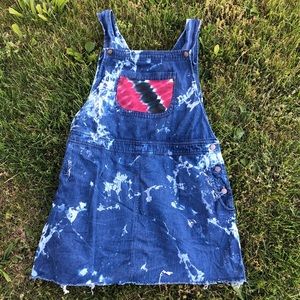 Upcycled Denim Overall Dress